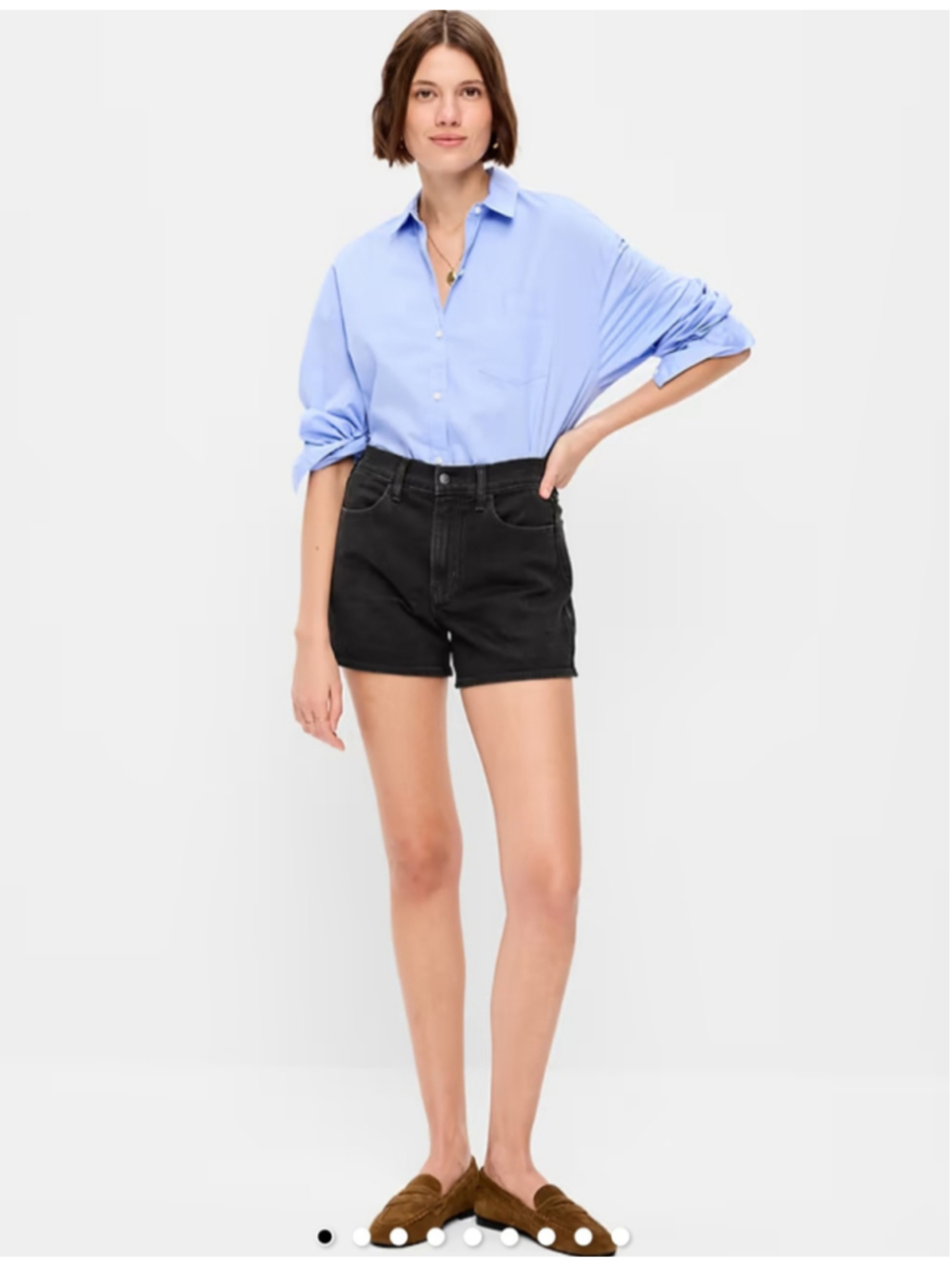 Women's Old Navy High-Rise WOW Jean Shorts Black Size 0